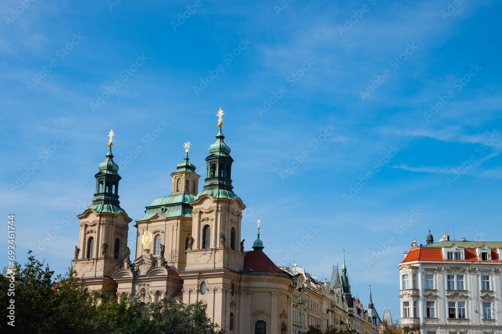 Prague, Czech Republic - September 26, 2023 - Walk around the city of Prague and admire the architecture.