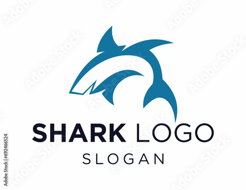 Logo design about Shark on a white background. made using the CorelDraw application.