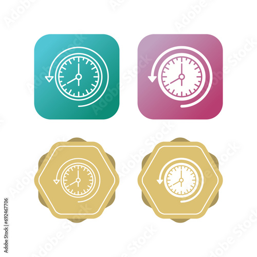 Past Time Vector Icon