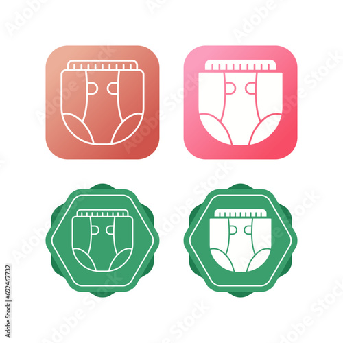 Diaper Vector Icon