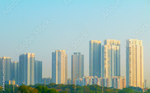 Hyderabad city skyline Telengana,India