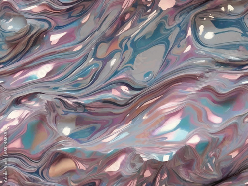Vibrant Holographic Marble Texture for Futuristic Designs