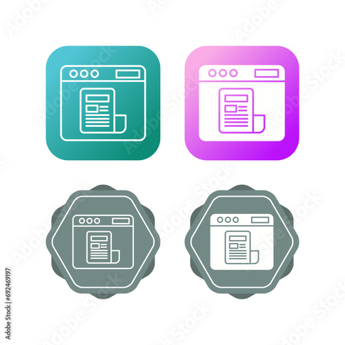 News Feed Vector Icon