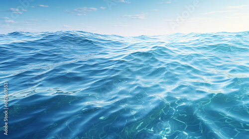 3d render 3d illustration wavy water surface sea ocean