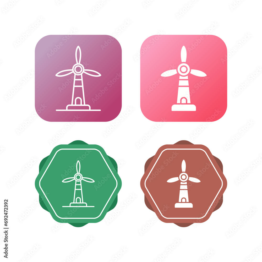Windmill Vector Icon Windmill Vector Icon