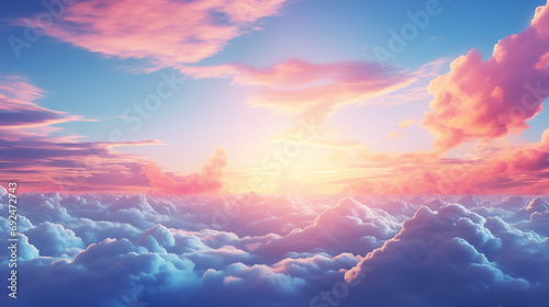 Beautiful pictures of colorful clouds in the sky 