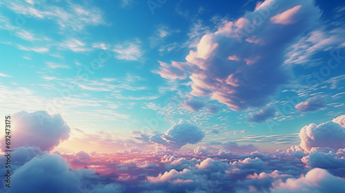 Beautiful pictures of colorful clouds in the sky 