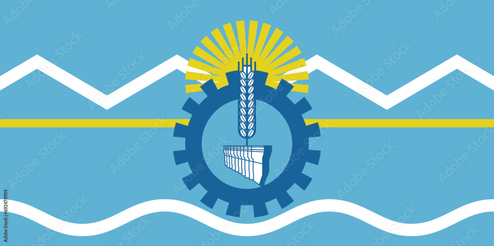 Flag of Chubut Province (Argentine Republic, Argentina, South America) Flag of Chubut Province (Argentine Republic, Argentina, South America)