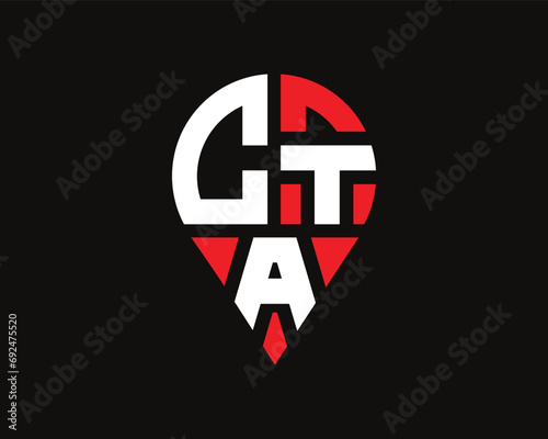 CTA letter location shape logo design. Free Download CTA letter location shape logo design. - GFXLoad