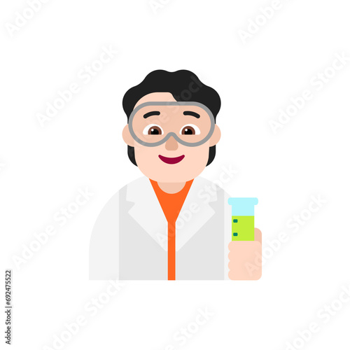 Scientist: Light Skin Tone