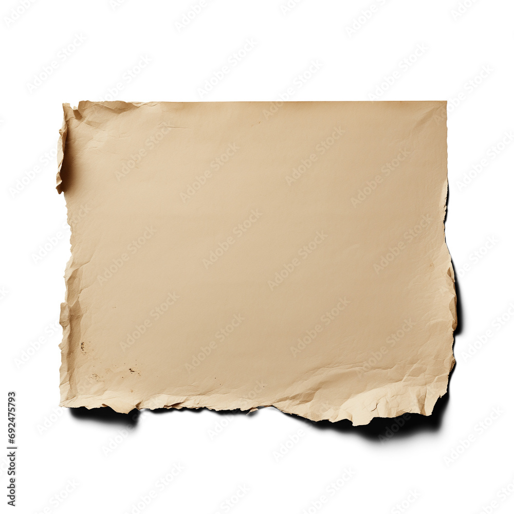 Fototapeta premium brown cardboard isolated