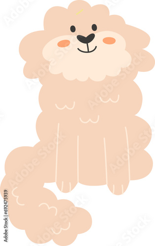 Fluffy Dog Sitting