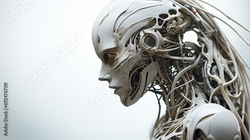 Humanoid Technology Human Cyborg Fusion of the Future