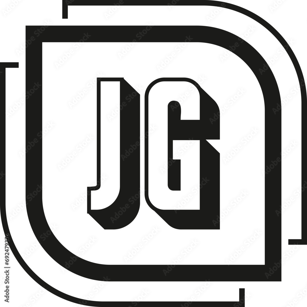 JG letter logo design on white background. JG logo. JG creative initials letter Monogram logo icon concept. JG letter design JG letter logo design on white background. JG logo. JG creative initials letter Monogram logo icon concept. JG letter design