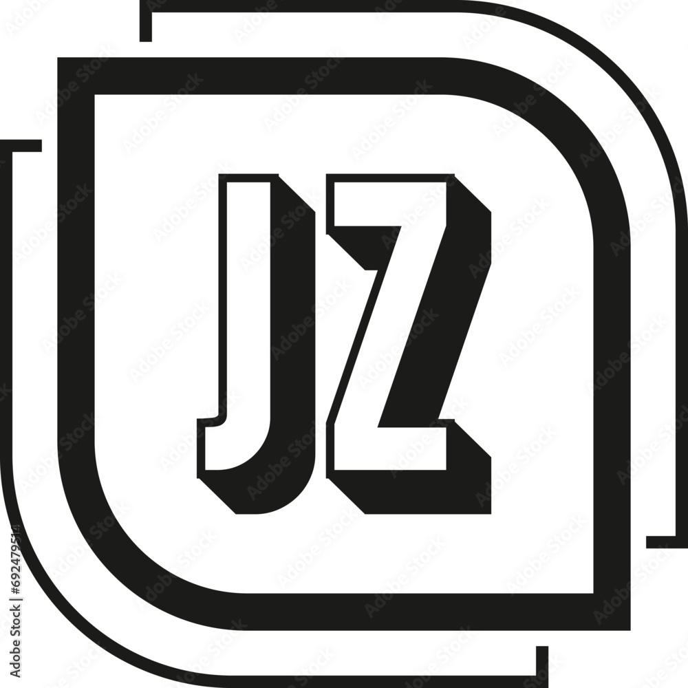 JZ letter logo design on white background. JZ logo. JZ creative initials letter Monogram logo icon concept. JZ letter design JZ letter logo design on white background. JZ logo. JZ creative initials letter Monogram logo icon concept. JZ letter design