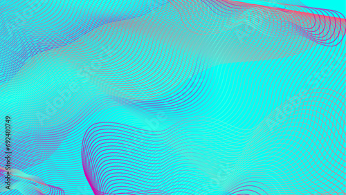 background with holographic waves. circle, presentation for cosmetics, brand, packaging