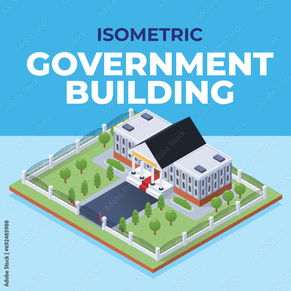 Isometric Government Building