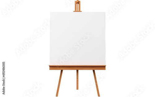 Wooden Easel On Isolated Background
