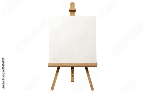 Easel Wooden On Isolated Background
