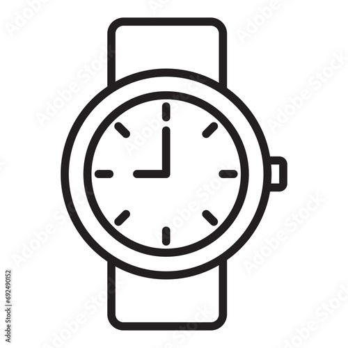 wristwatch line icon.