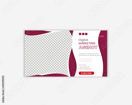 business youtube thumbnail design template