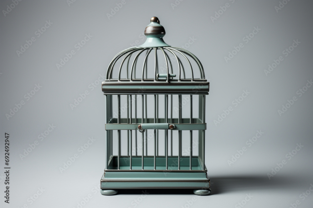 birdcage with a bird