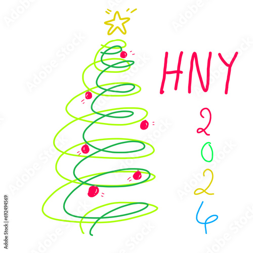 abstract christmas tree