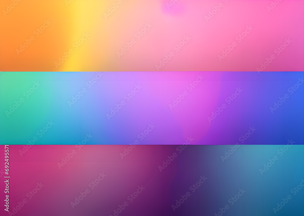 Gradient background design mixed colors, modern trend colors bright illustration mix palette, Generative AI