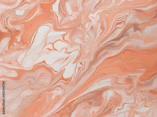Gentle Blending of Muted Coral Hues in Marble Texture