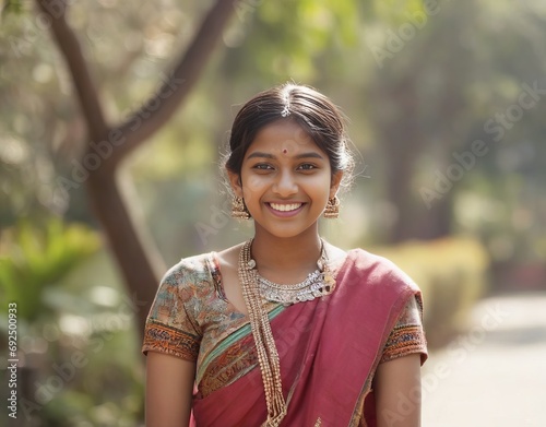 Beautiful Indian woman in traditional dress