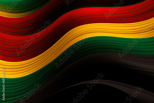 Abstract Black History Month background. geometric waves, Black History month concept