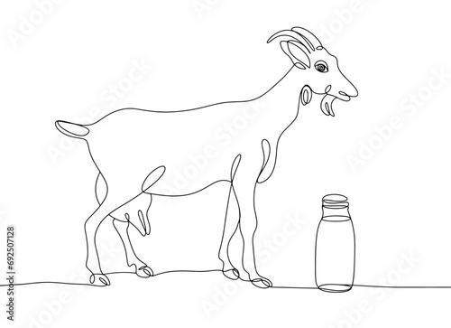 Goat. Milk. One line