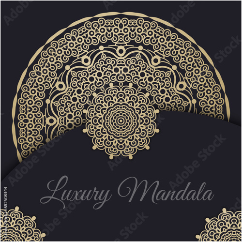  vector elegant mandala background with luxurious style