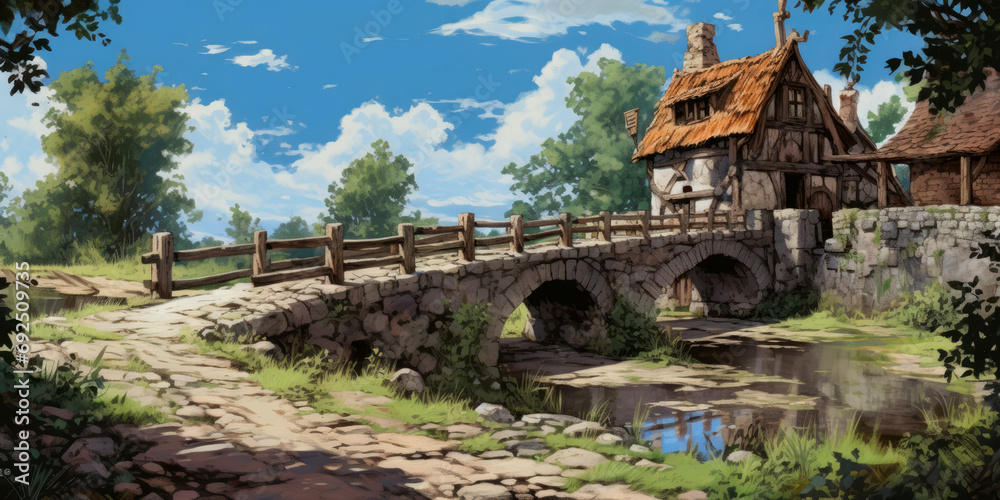 Fototapeta premium Anime Background