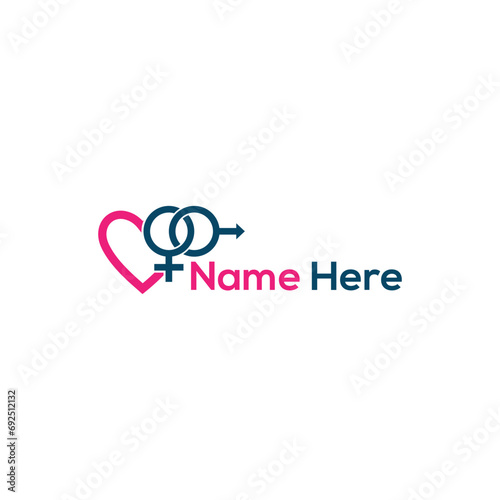 Sexual health logo illustration background design