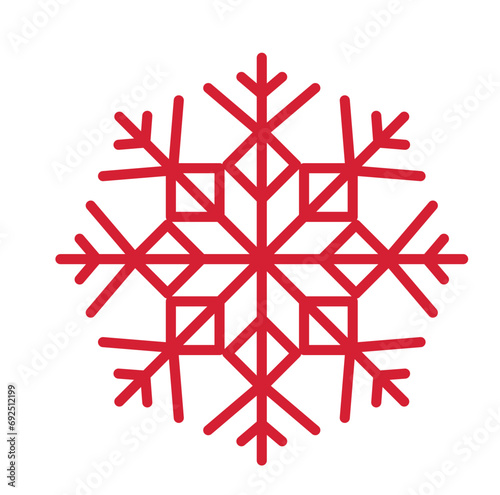 Schneeflocke - Symbol - Zeichen - Vektor