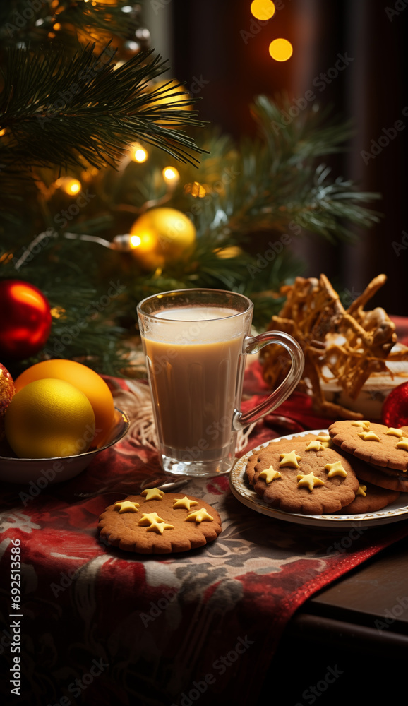christmas cookies and coffee