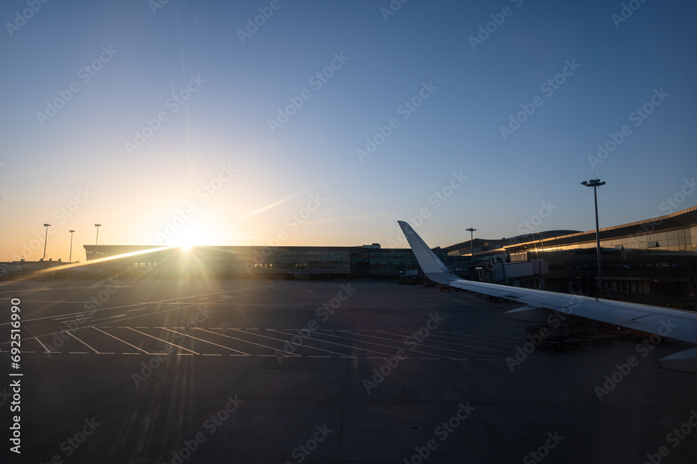 Fototapeta premium airplane in airort