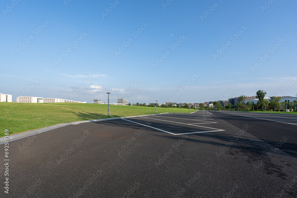 Fototapeta premium parking lot in city