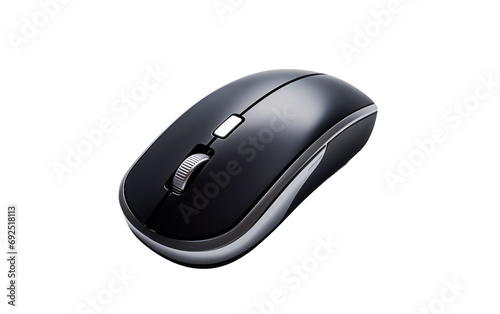 Elegant Wireless Mouse On Transparent Background