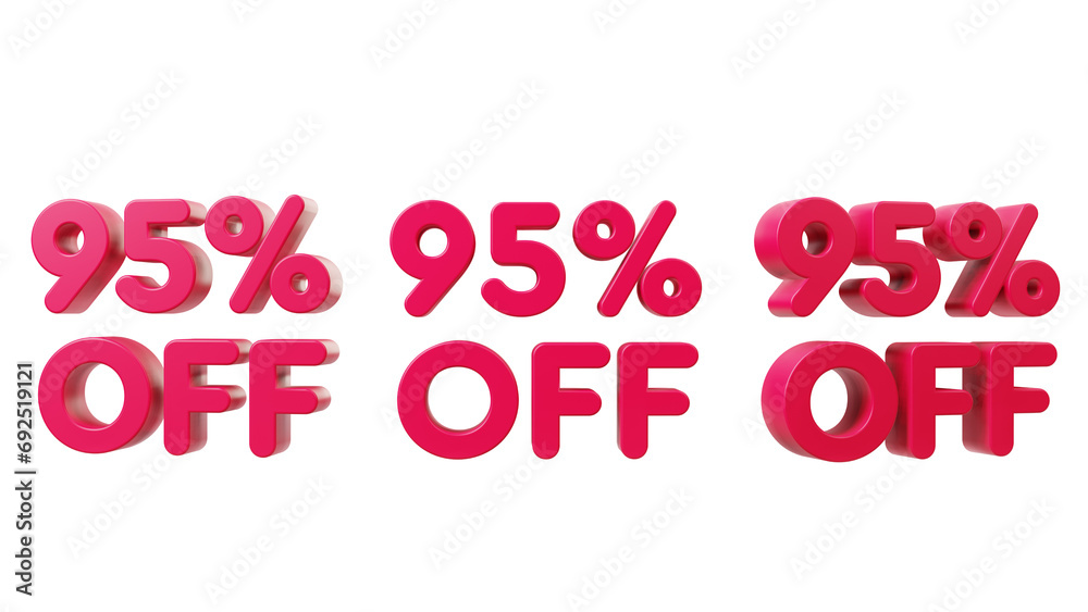 Fototapeta premium Sale percents isolated on white background.