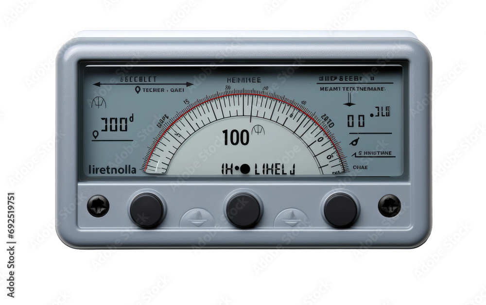 Digital Inclinometer On Isolated Background Digital Inclinometer On Isolated Background