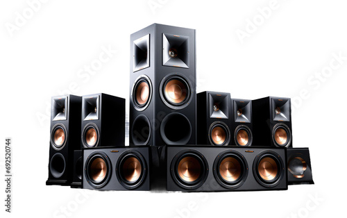 Ceiling Speakers Elegance On Isolated Background