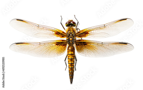 Dragonfly Graceful On Isolated Background