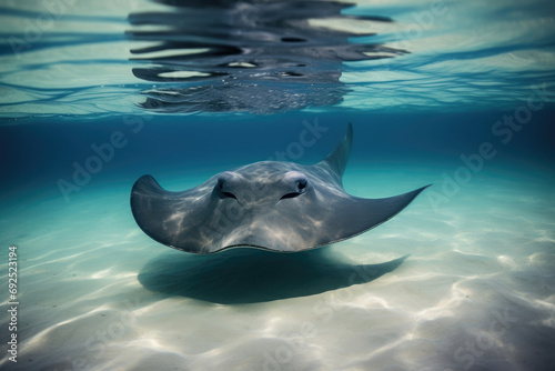 Mammal wildlife blue tropical aquatic sea water animal nature underwater ocean