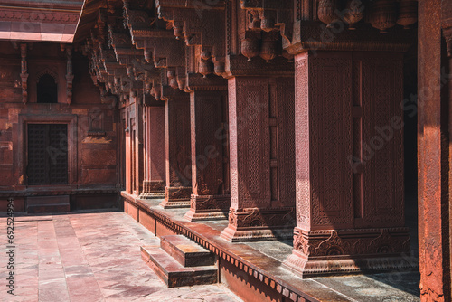 inside agra red fort, india