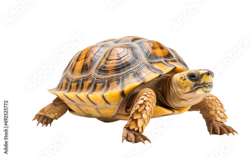 Wise Brown Turtle Earths Guardian on a White or Clear Surface PNG Transparent Background