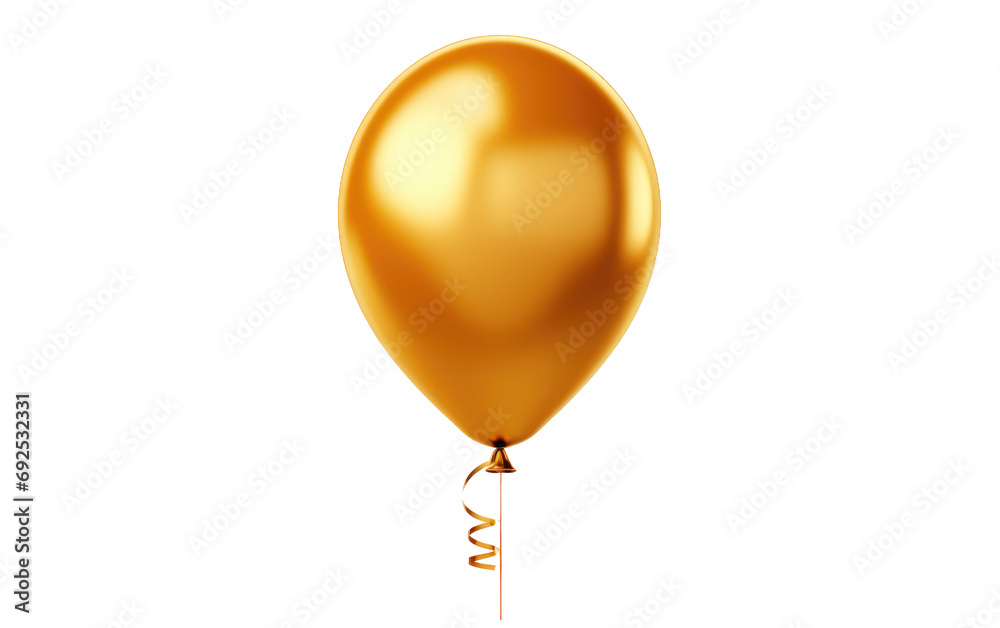 Shiny Drift Luxury Helium Balloon on a White or Clear Surface PNG Transparent Background