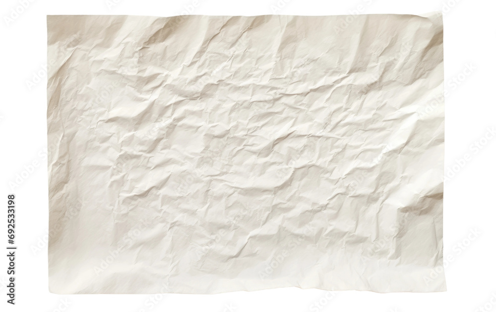 Fresh Canvas New Paper Sheet on a White or Clear Surface PNG Transparent Background - obrazy, fototapety, plakaty 