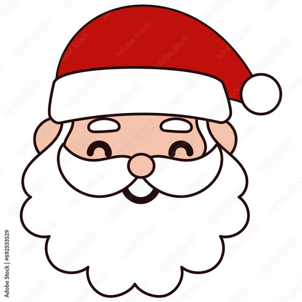 happy santa claus head happy santa claus head